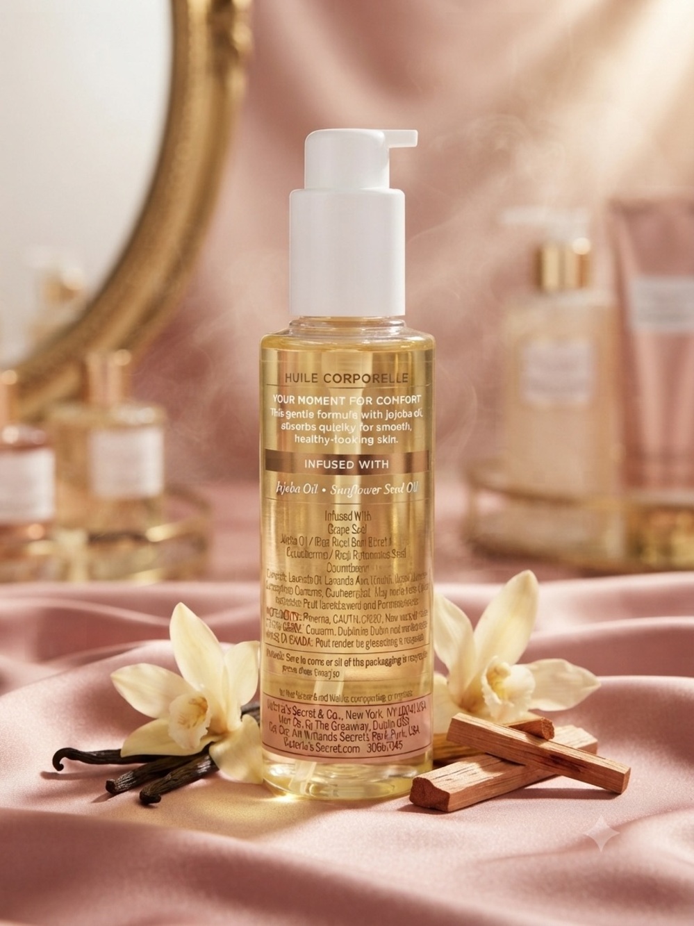 Victoria's Secret Vanilla Orchid & Sandalwood Body Oil 4.3 oz - Picture 3 of 7